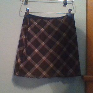 Black Plaid Skirt
